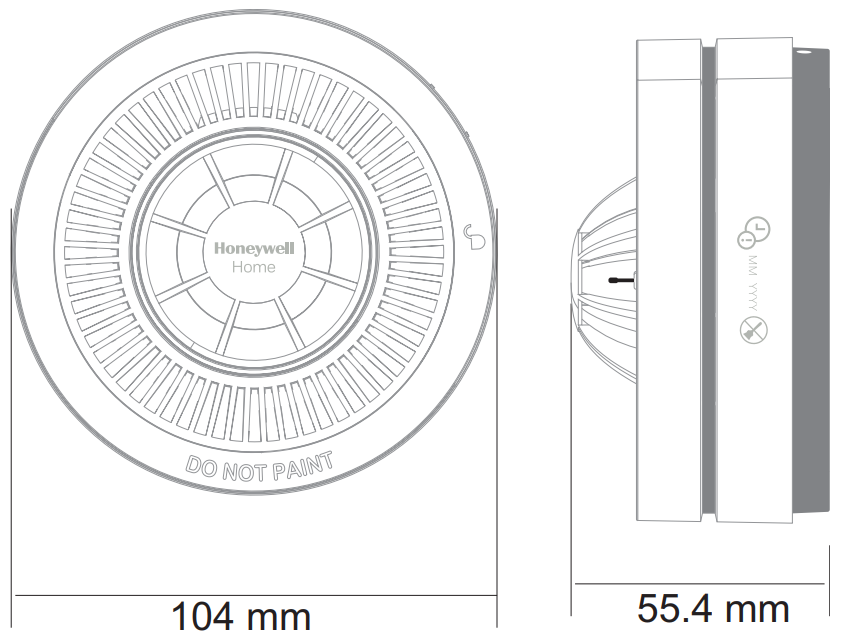 Honeywell R200H-N1 hittemelder koppelbaar