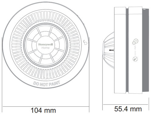 Honeywell R200H-N1 hittemelder koppelbaar