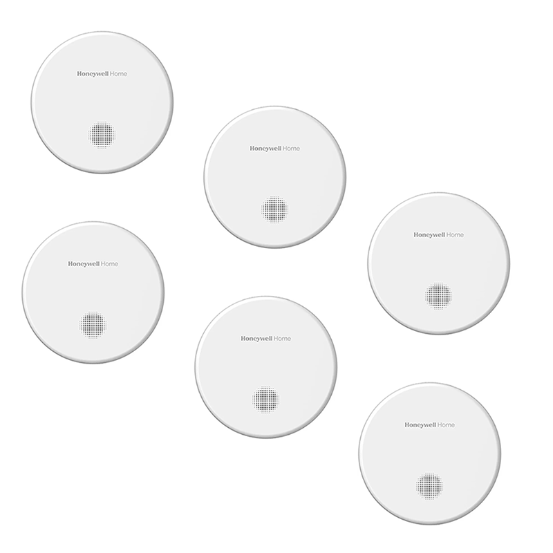 Détecteur de fumée optique Honeywell R200S-1 non connectable, paquet de 6