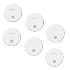 Détecteur de fumée optique Honeywell R200S-1 non connectable, paquet de 6