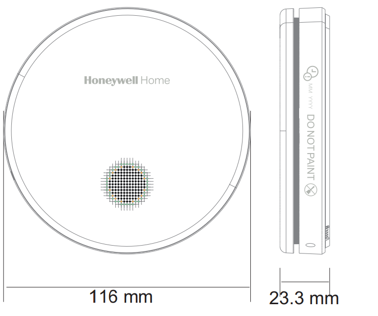 Honeywell R200S-1 optische rookmelder niet koppelbaar 3 Pack